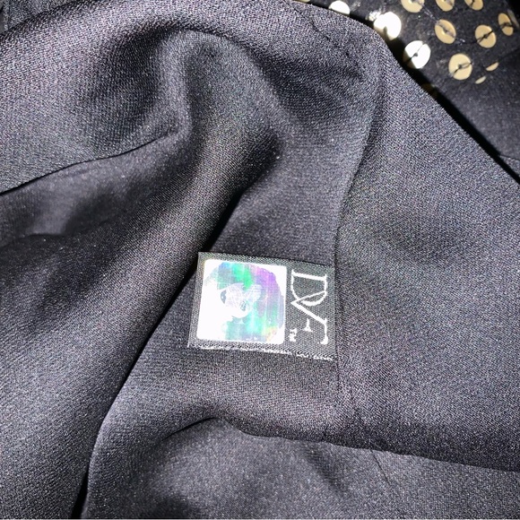 DVF Diane Von Furstenberg Issie gold sequin dress A25015 - Picture 9 of 14